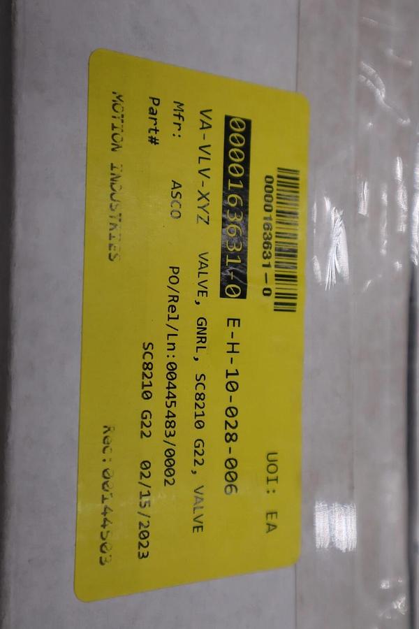 Used NEW IN BOX ASCO SC8210G022 24V DC BRASS SOLENOID VALVE NORMALLY CLOSED #G509