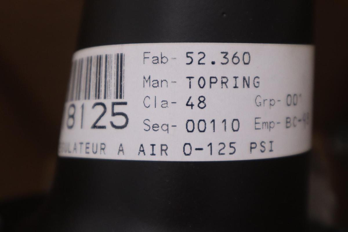 TOPRING 52.360 REGULATOR 1 (2-125) HIFLO - STOCK GF1028