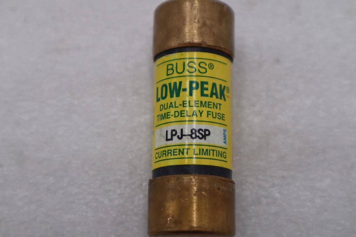LOT OF 5 - Bussmann LPJ-8SP Fuse 8A 600V Time Delay Class J Dual Element #H597A