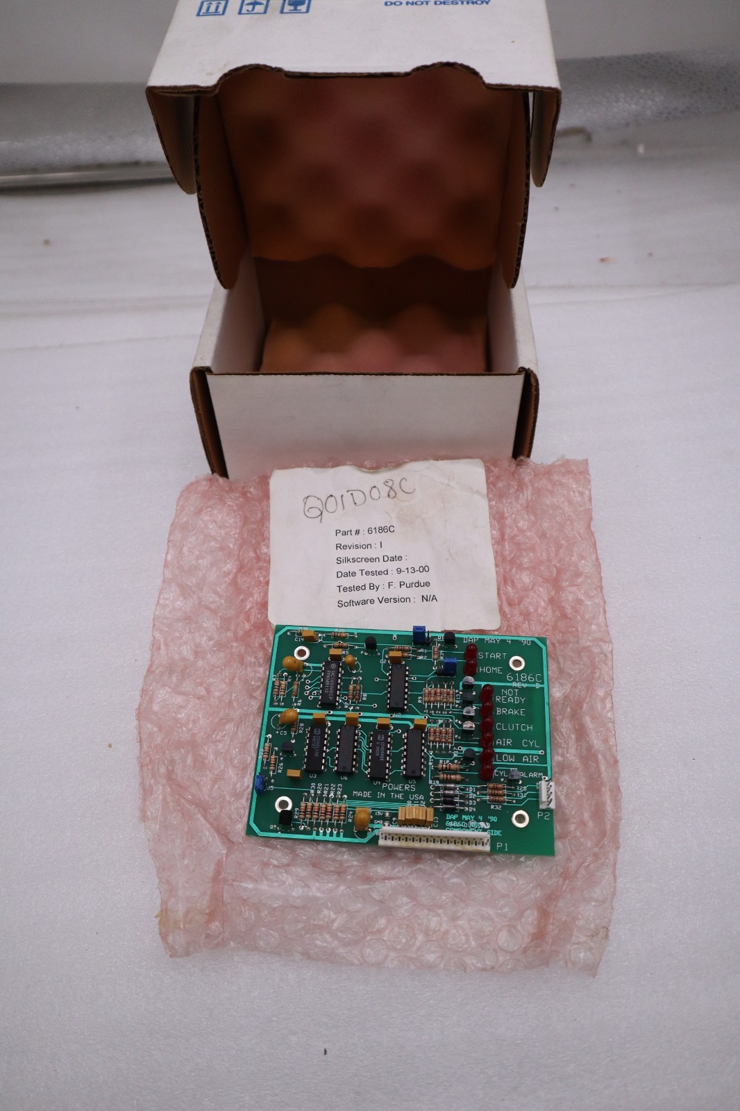 Used NEW IN BOX BOARD  6186C / 6186C PRINTED CIRCUIT STOCK H436A