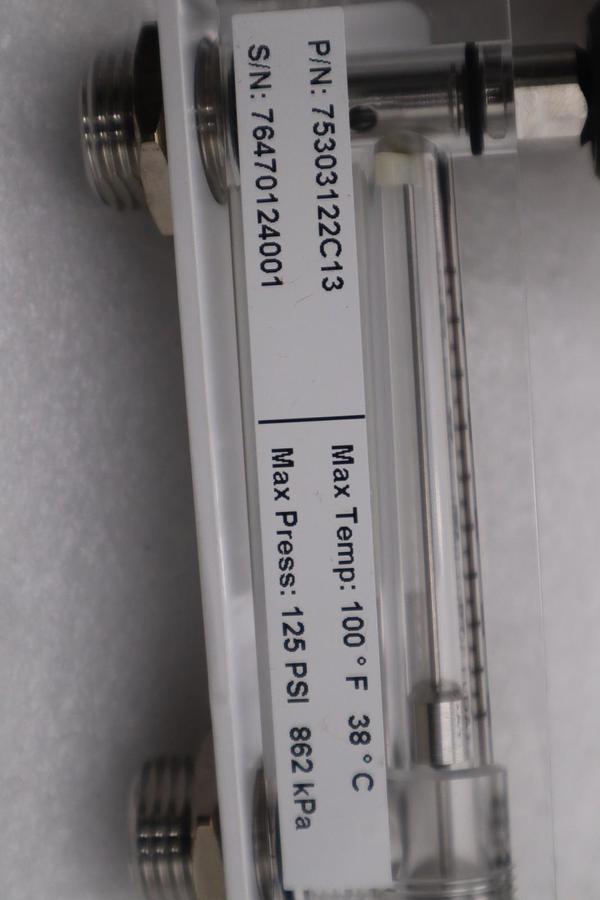 Used NEW OPEN BOX KING INSTRUMENT 75303122C13 Acrylic Tube Flow Meter STK GF731