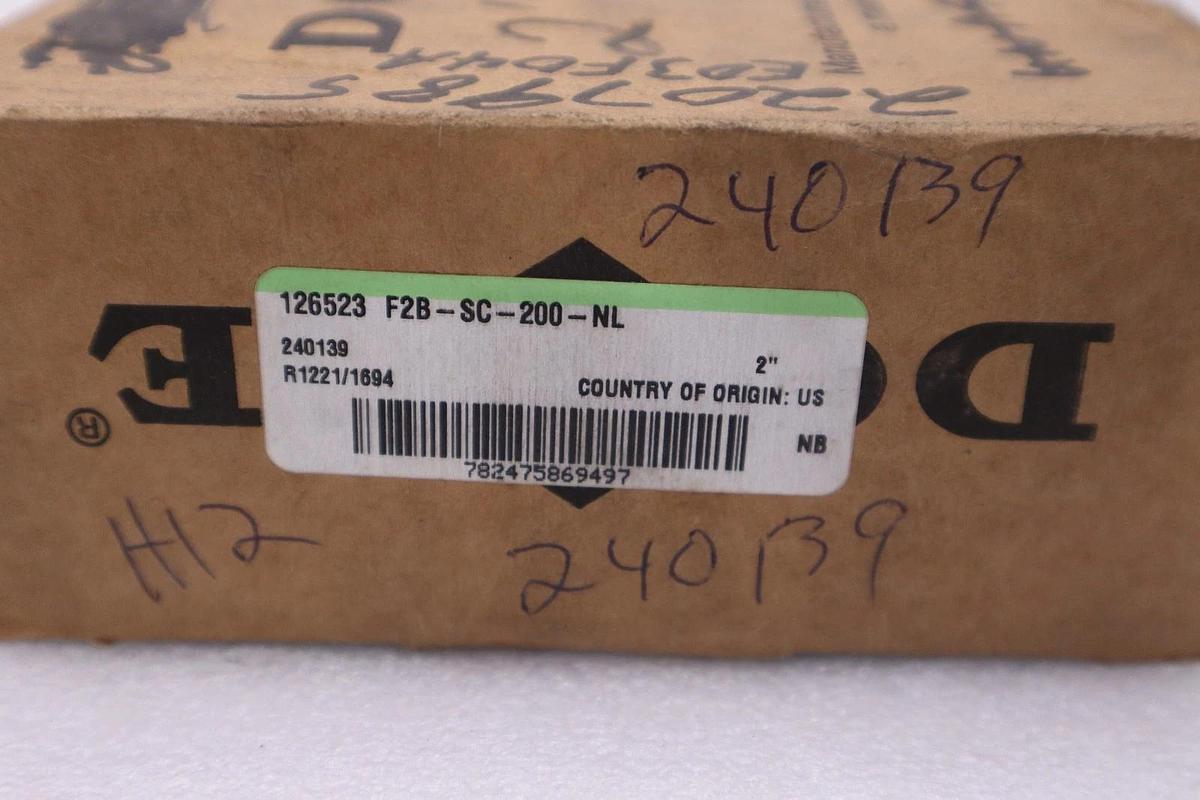 NEW IN BOX DODGE 126523 F2B-SC-200-NL / F2BSC200NL STOCK H1899