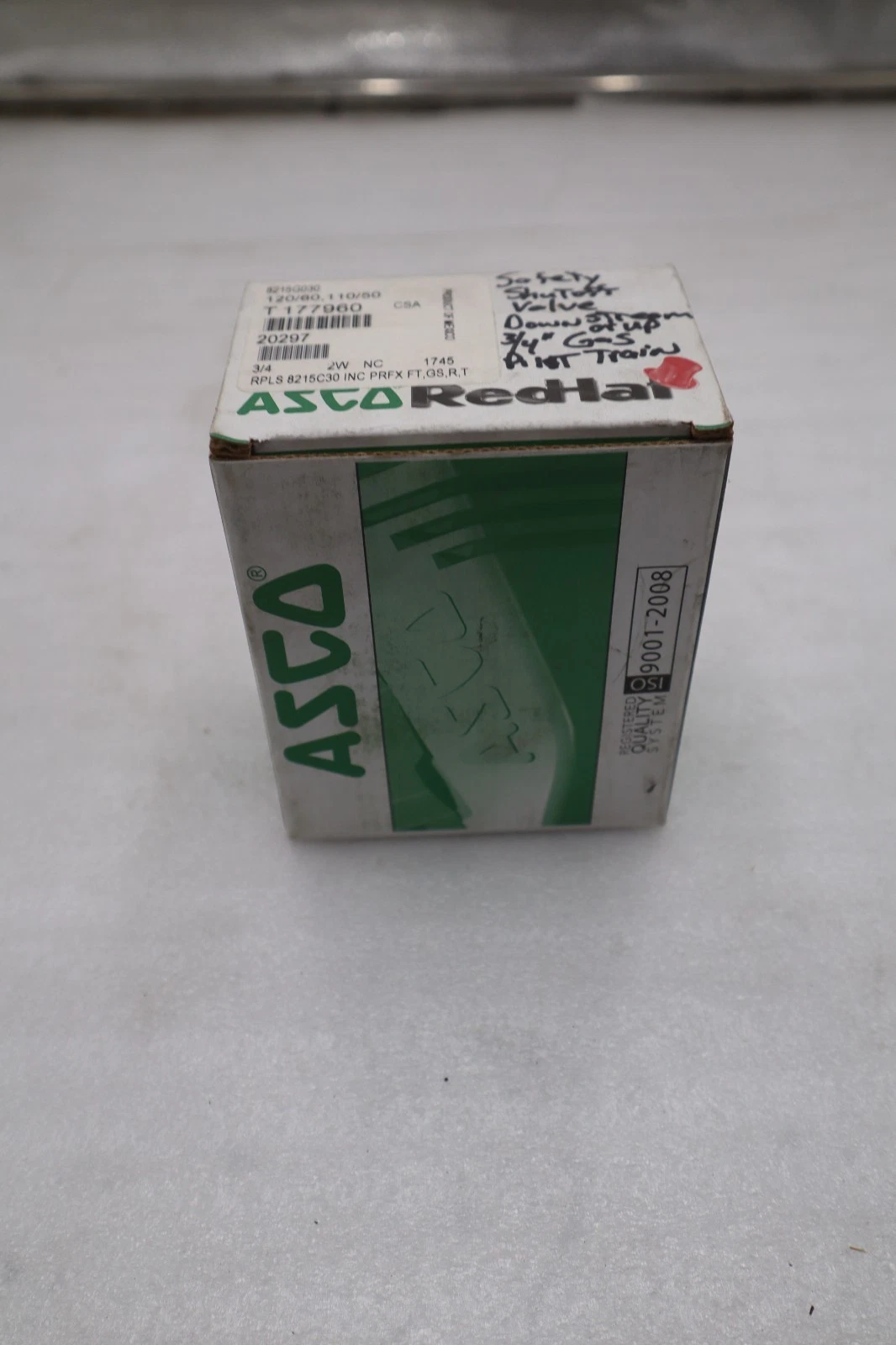 ASCO 8215G030 Redhat  2-way Solenoid Valve 110V/120V 3/4 Inch STK GF64A