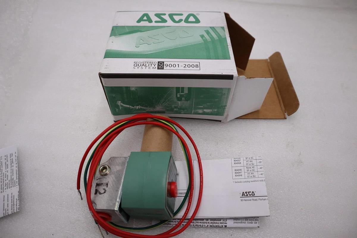 Used NEW ASCO REDHAT 8040H7 110/120V 15PSI 1/4" NSNP STOCK H616A