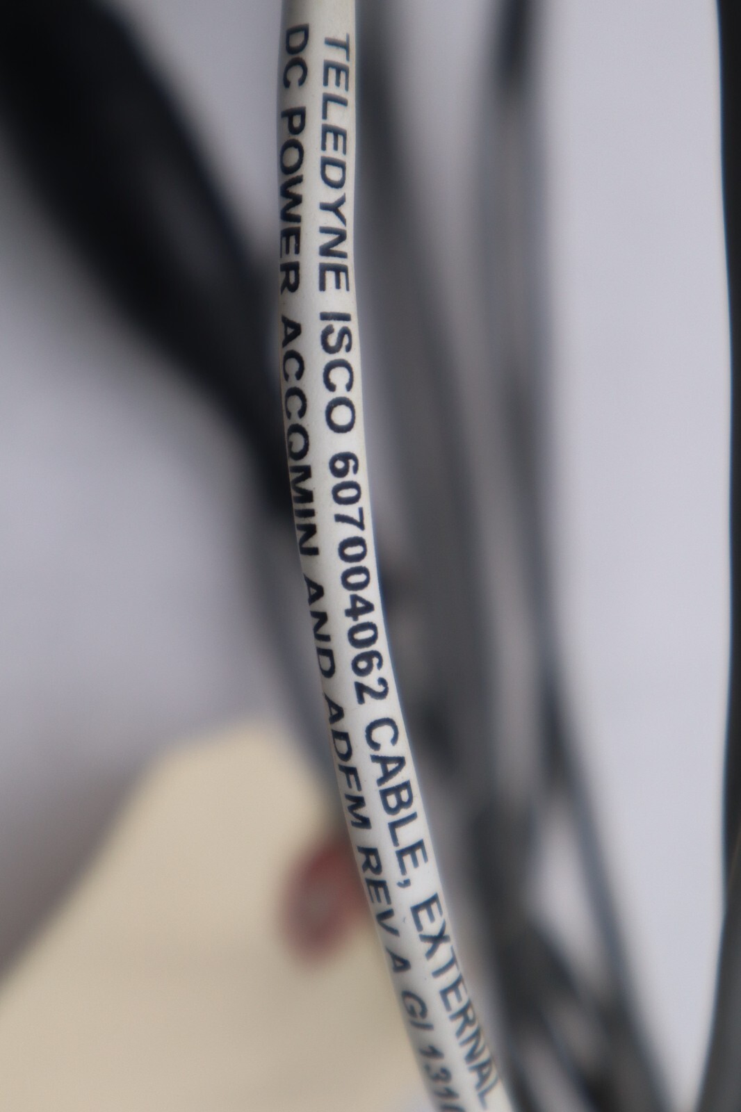 Used Teledyne ISCO 607004062 CABLE EXTERNAL DC POWER AND ADFM REV A STOCK 4840