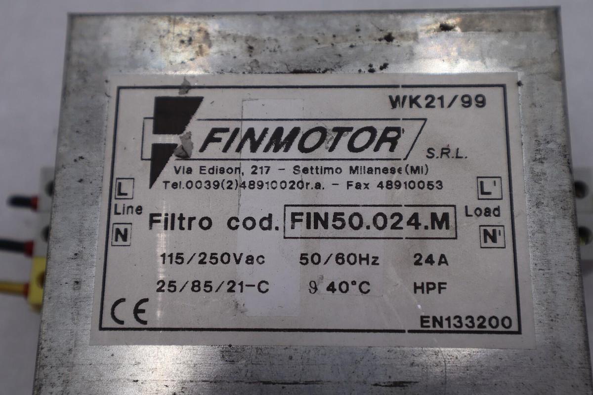 Used FINMOTOR FIN50.024.M FILTER STOCK #K-2389