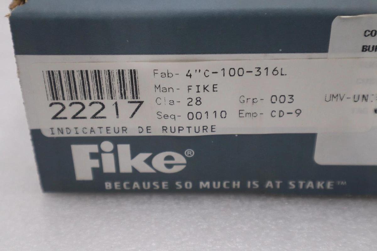 NEW OPEN BOX Fike BC2 D3513-10-1   4 Inch Burst Indicator STOCK SGF141