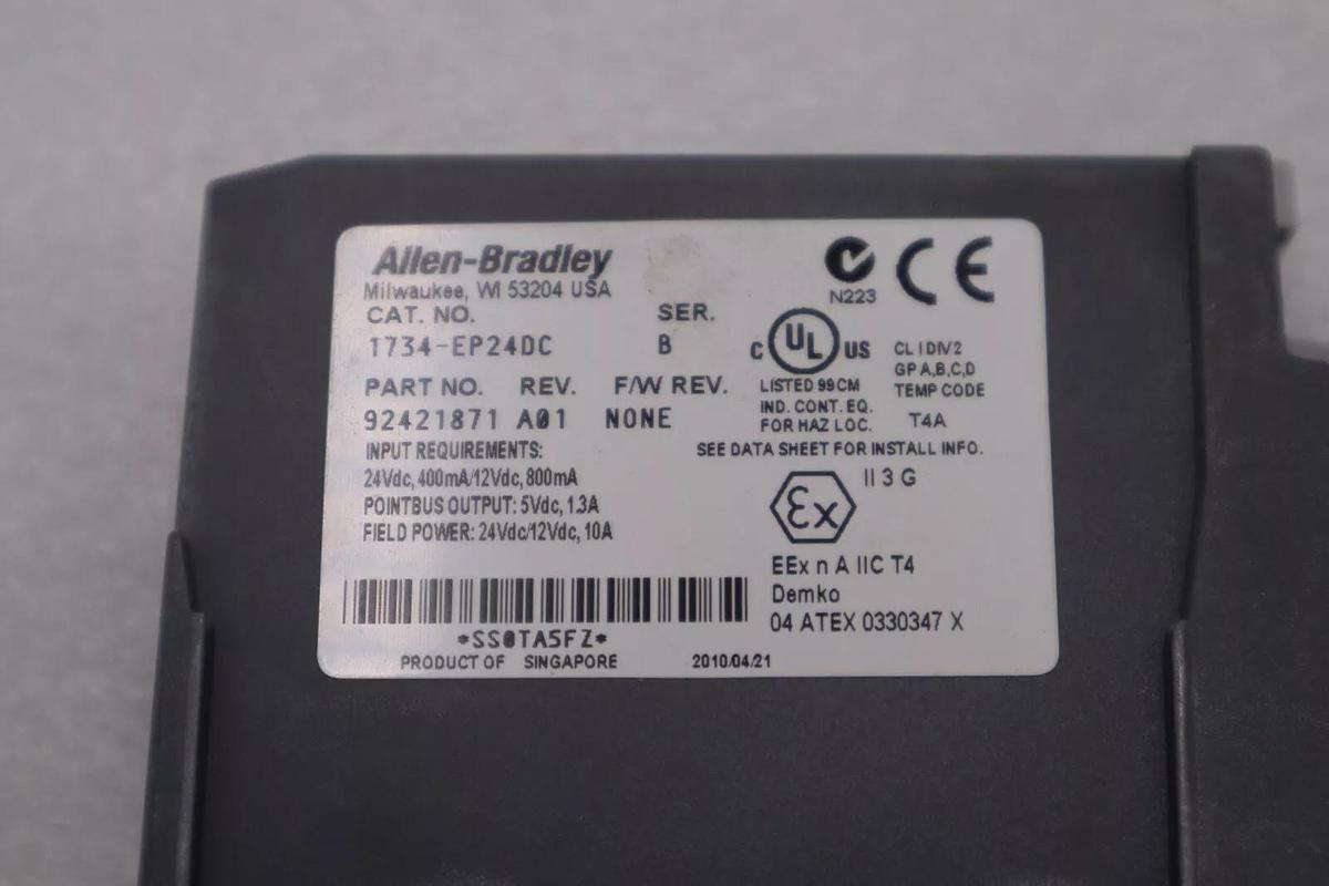 Used Allen Bradley 1734-EP24DC EXPANSION POWER UNIT 24 VDC INPUT STOCK 2420A