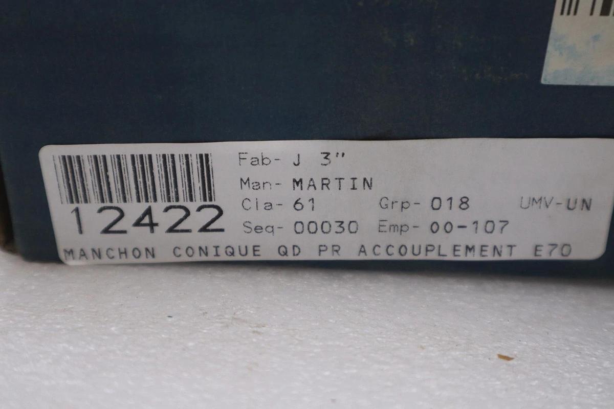 Used Martin J 3 7/16 Qd Bushing - NEW IN BOX - STOCK GF933