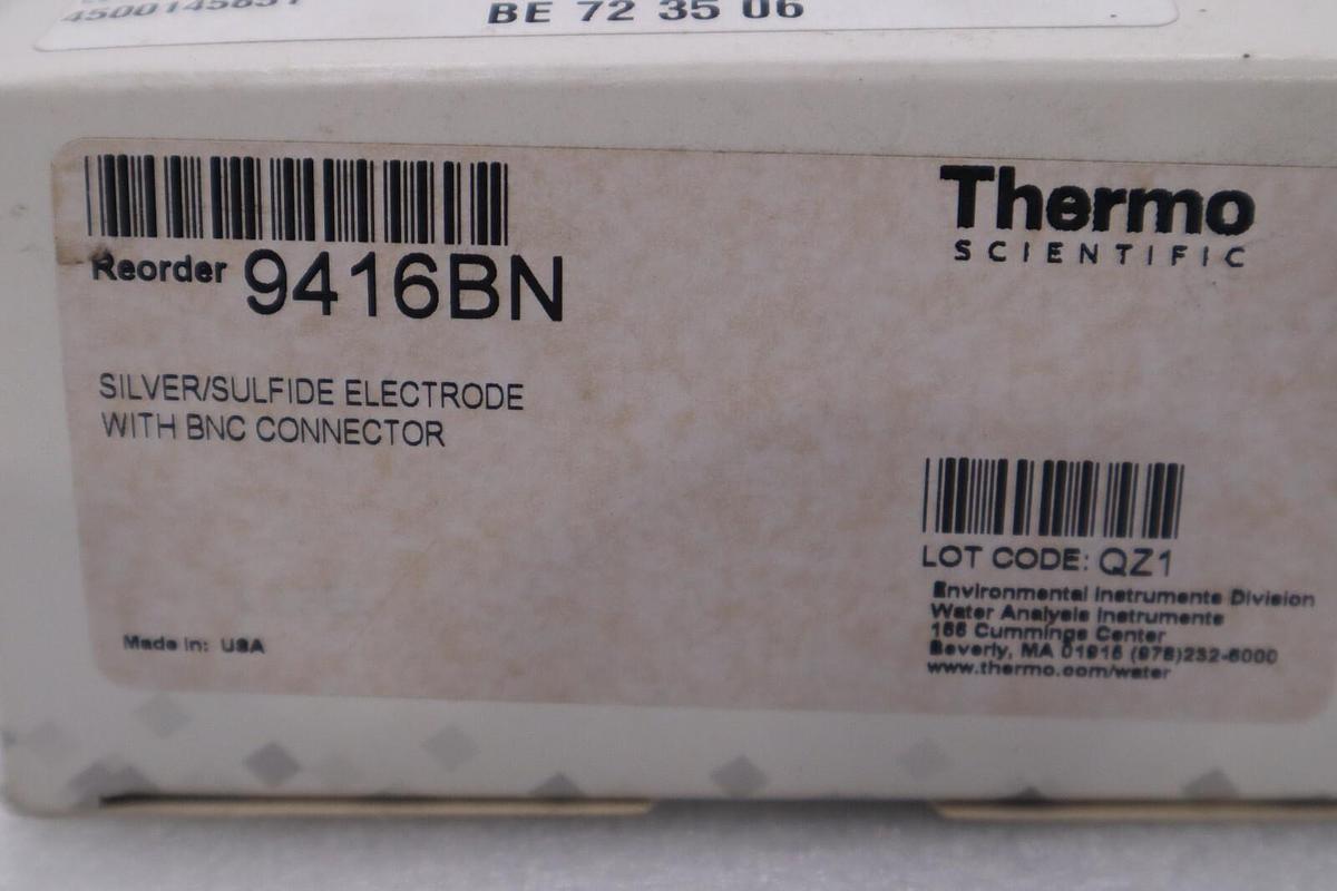 NEW Thermo Scientific 9416BN Silver/Sulfide Electrode with BNC Connector #G234
