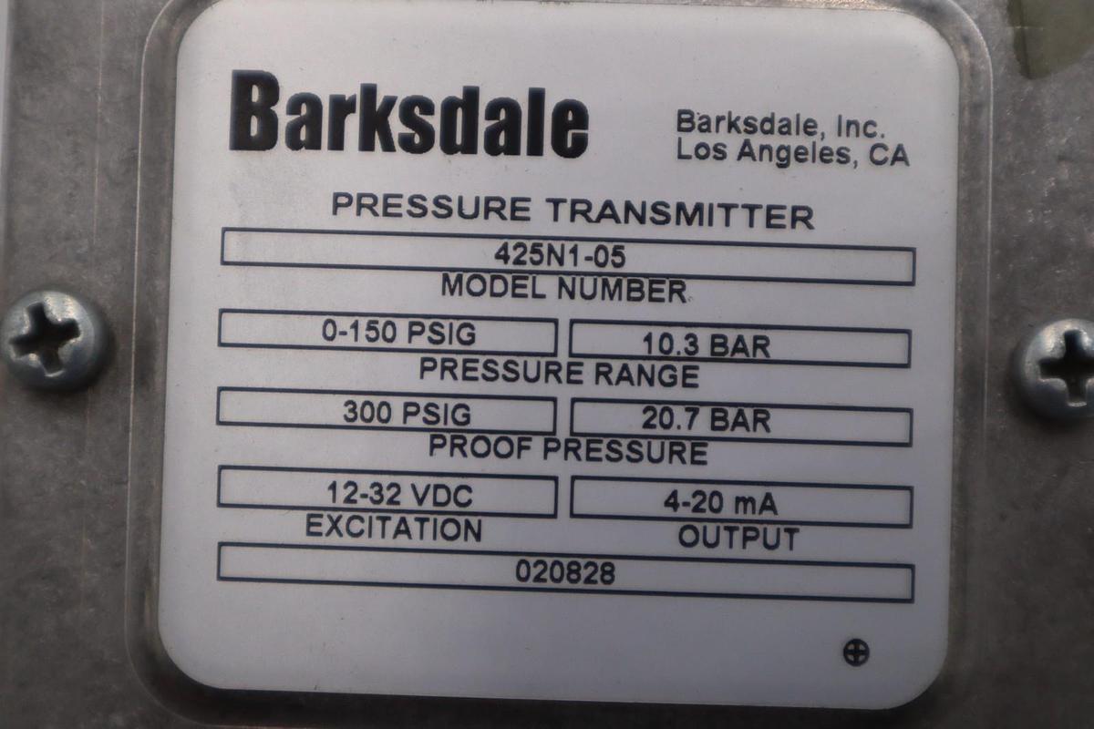 BARKSDALE 425N1-05 / 425N105 PRESSURE TRANSMITTER - STOCK GF447