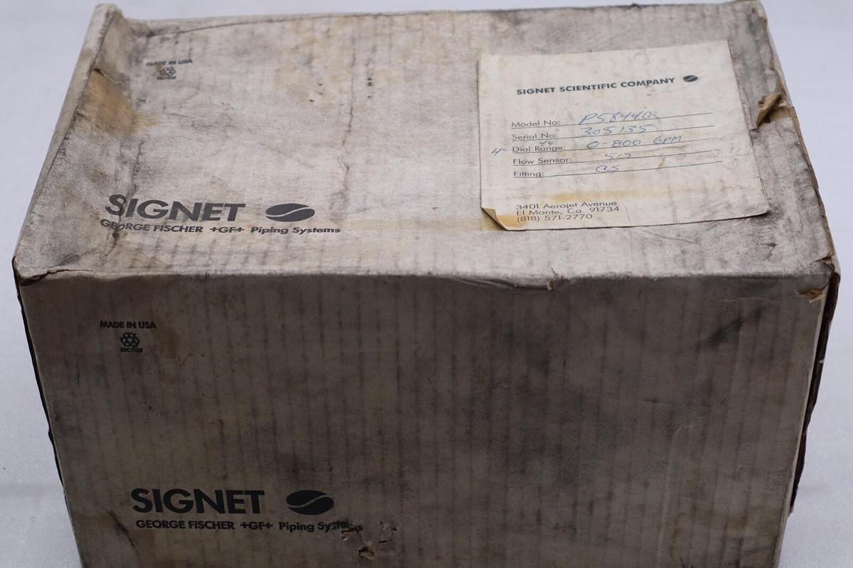 BRAND NEW SIGNET SCIENTIFIC P58440 FLOWMETER STOCK 2354