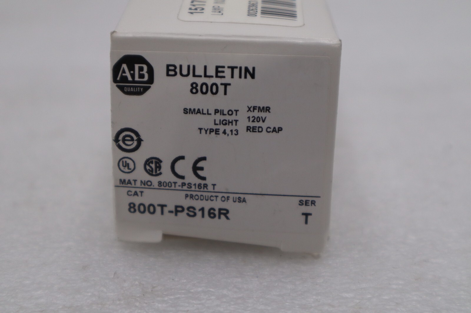 800T-PS16R Allen Bradley Red Pilot Light New IN BOX STOCK G769A