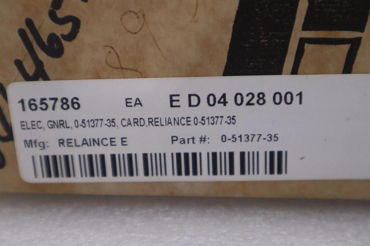 NEW IN BOX RELIANCE ELECTRIC 0-51377-35 NSMP STOCK G188