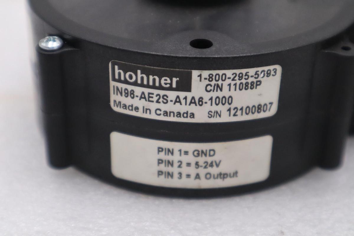 Used HOHNER AUTOMATION in96-ae2s-a1a6-1000 / in96ae2sa1a61000 Encoder Stock H1642