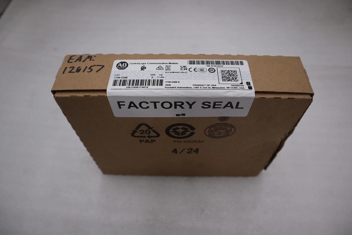 Used Allen-Bradley 1756-CNB ControlLogix Communication Module NEW Factory Sealed 2024
