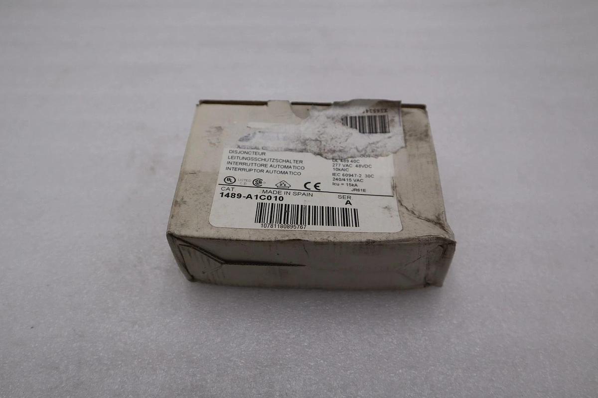 NEW OPEN BOX AB ALLEN BRADLEY 1489-A1C010 CIRCUIT BREAKER STOCK H916A