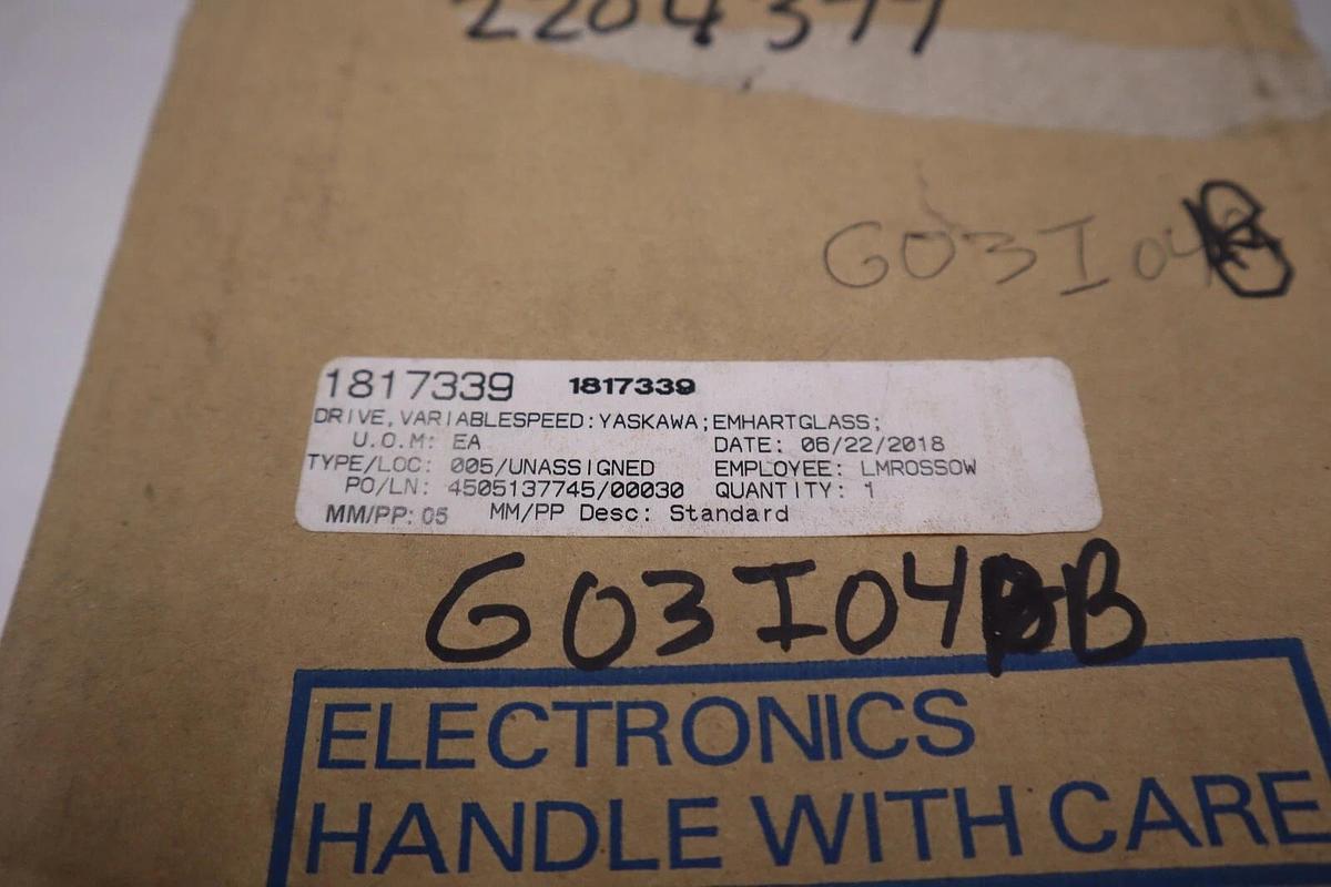 Used New Yaskawa CIMR-JU4A0002BAA Inverter CIMRJU4A0002BAA Inverter Drive VFD #H3A