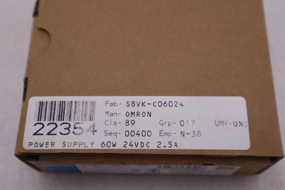 Used OMRON Switching Power Supply S8VK-C06024 /ED2 AC-DC DIN Rail- NEW - STK GF552A