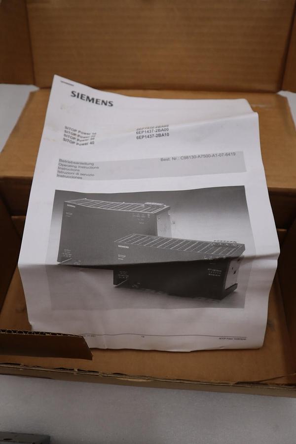 NEW SIEMENS 6EP1 434-2BA00/ 6EP14342BA00 Power Supply STOCK 309-C