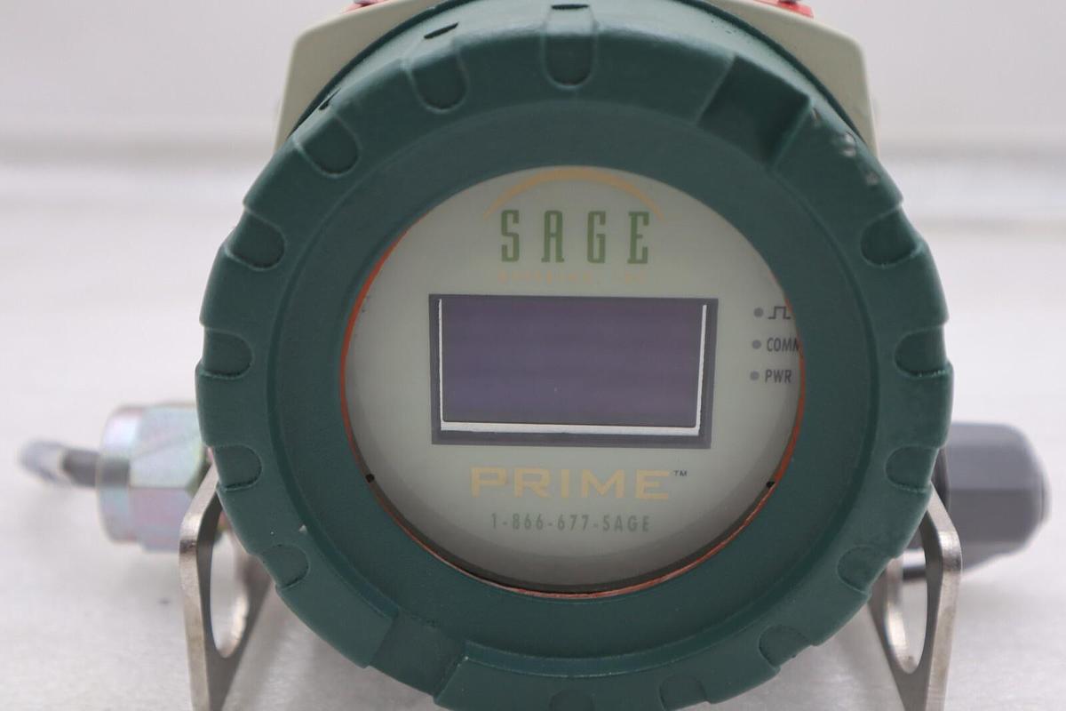Used SAGE PRIME SRP-300-DC24-AIR INSERTION NATURAL GAS FLOW METER STOCK 4880