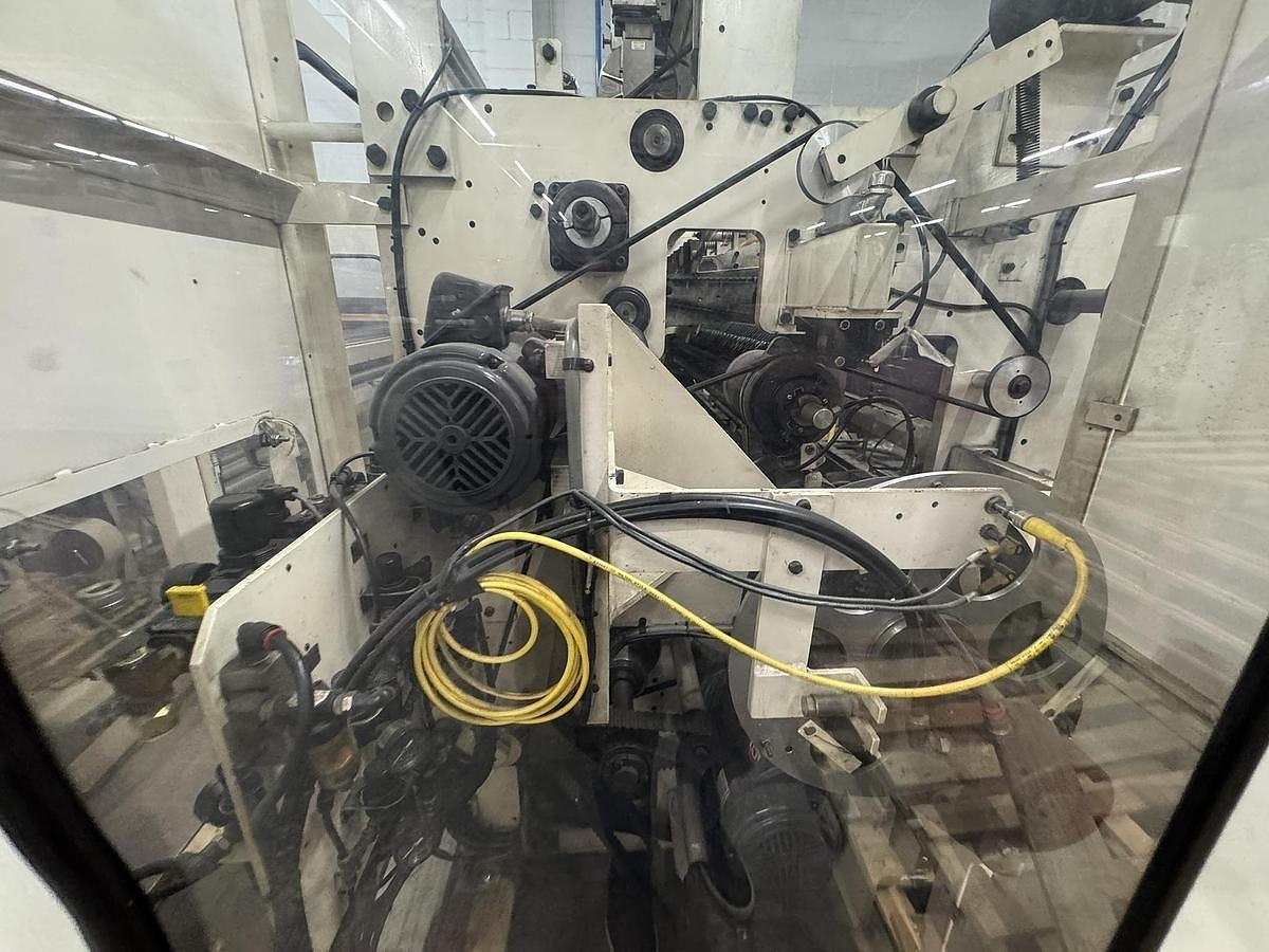 Used 42" WIDE ELSNER ENR-1000 AUTOMATIC REWINDER FOR NONWOVEN WIPES 10" REWIND DIA.