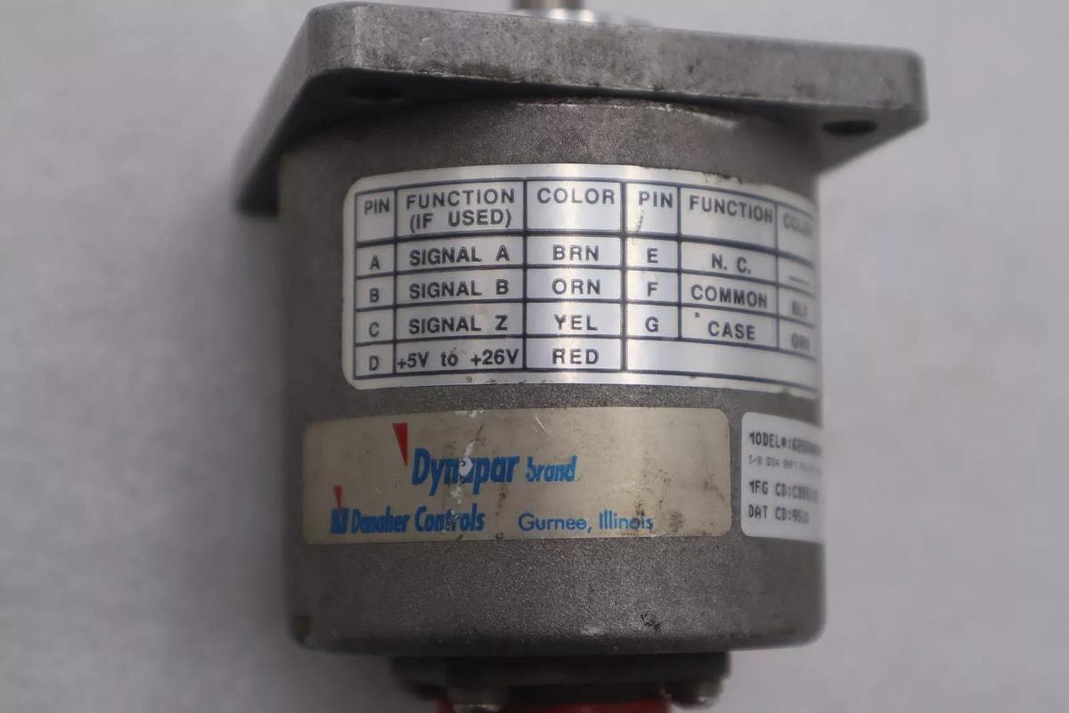 DYNAPAR 62550000000 FLANGE MOUNT ENCODER 3/8 DIA SHAFT STOCK K-3678
