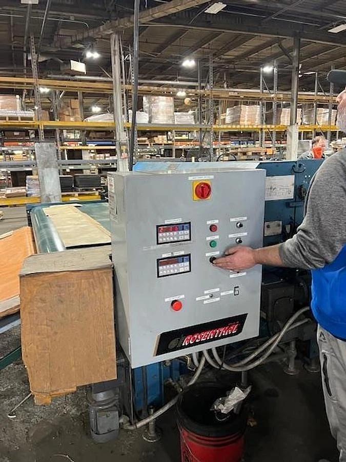 Used 84" ROSENTHAL DOWN-CUT SHEETER WITH SLITTING AND PUNCHING WM-7-HHDUBSHTCIPH-12