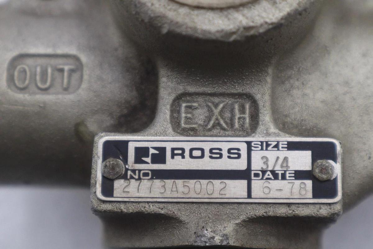 NEW GENUINE ROSS 387C93 VALVE 110V/50Hz SIZE 3/4 STOCK 4704