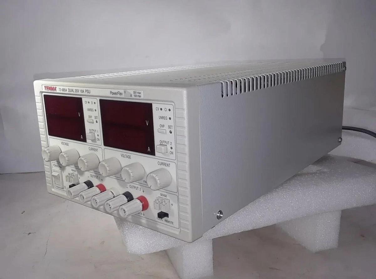 Used New Tenma 72-6854 PowerFlex Dual Output 35V 10A Power Supply Stock 4464