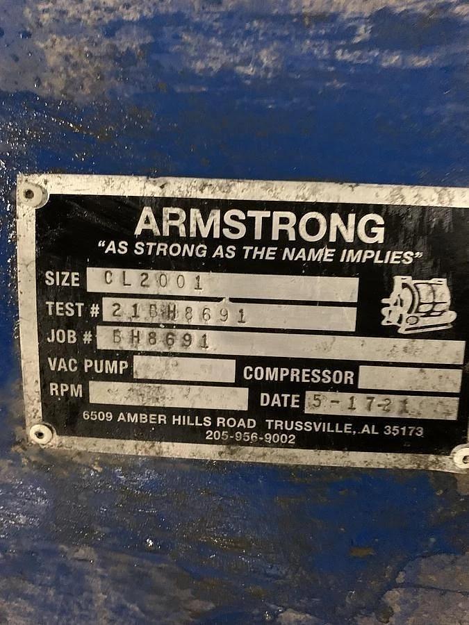 Used NASH VACUUM PUMP MODEL CL2001 REBUILT BY ARMSTRONG 2021