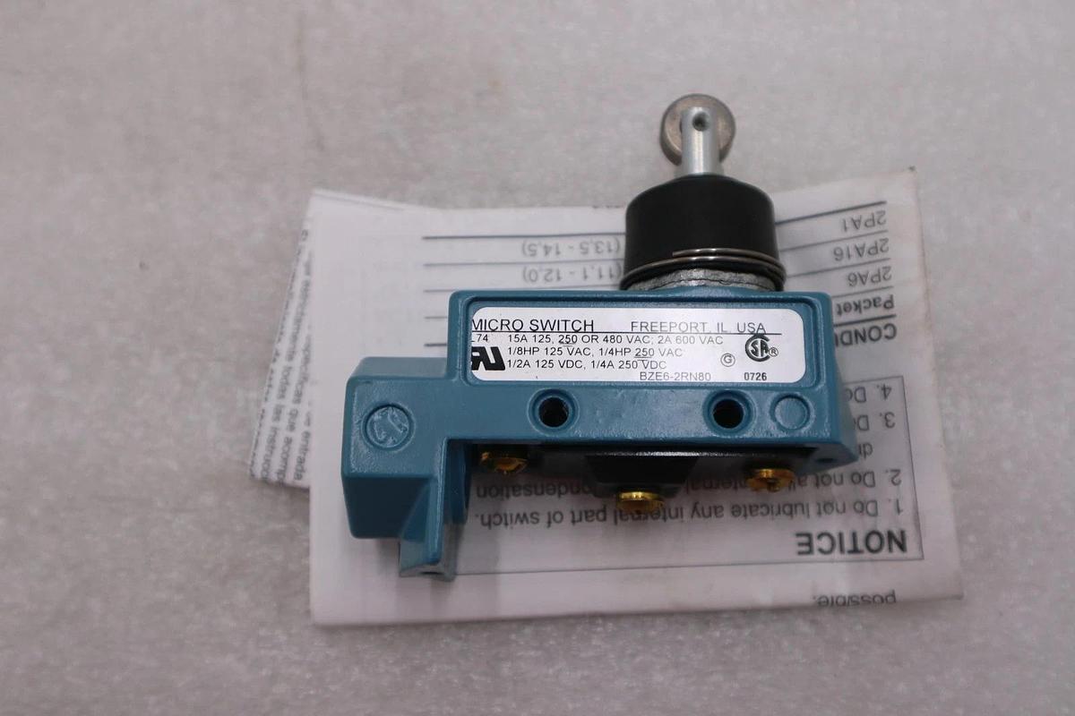 HONEYWELL BZE6-2RN80 MICRO SWITCH STOCK #K-3918A