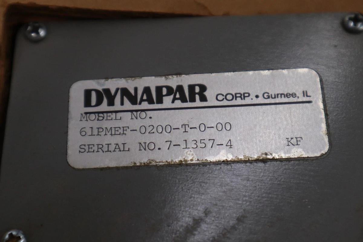 NEW DYNAPAR 61-PMEF-0200-T-0-00 ROTARY INCREMENTAL ENCODER STOCK 4511