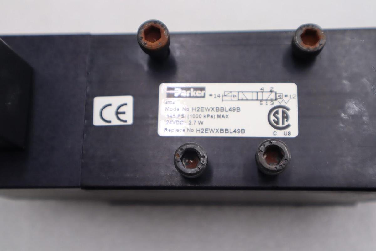 NEW Parker h2ewxbbl49b Solenoid Valve STOCK L-541