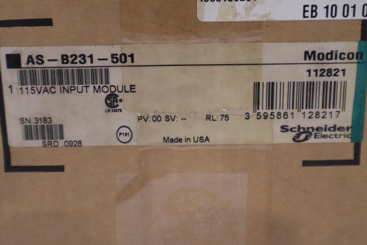 Used GOULD MODICON AS-B231-501 115VAC UNMP STOCK G401