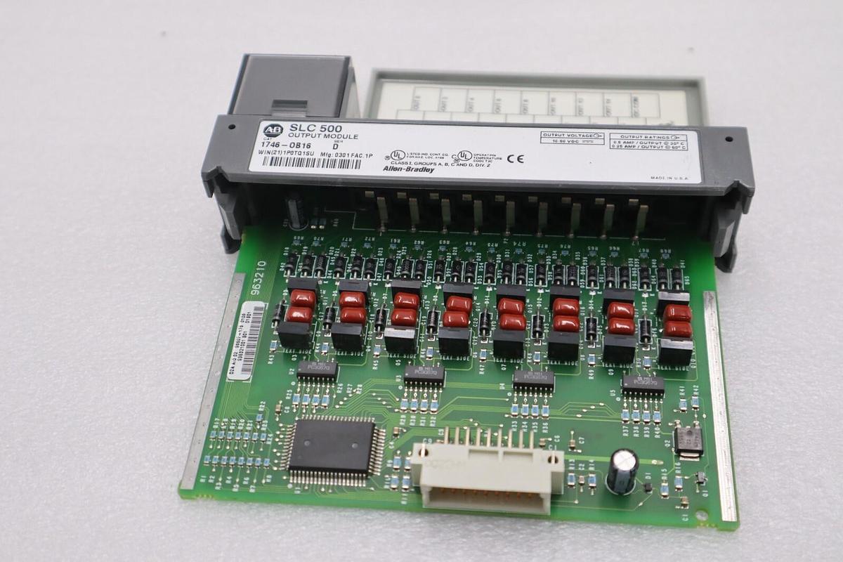 Used Allen Bradley 1746-OB16 Ser. D SLC 500 16-Point DC Output Module STOCK K-101-D