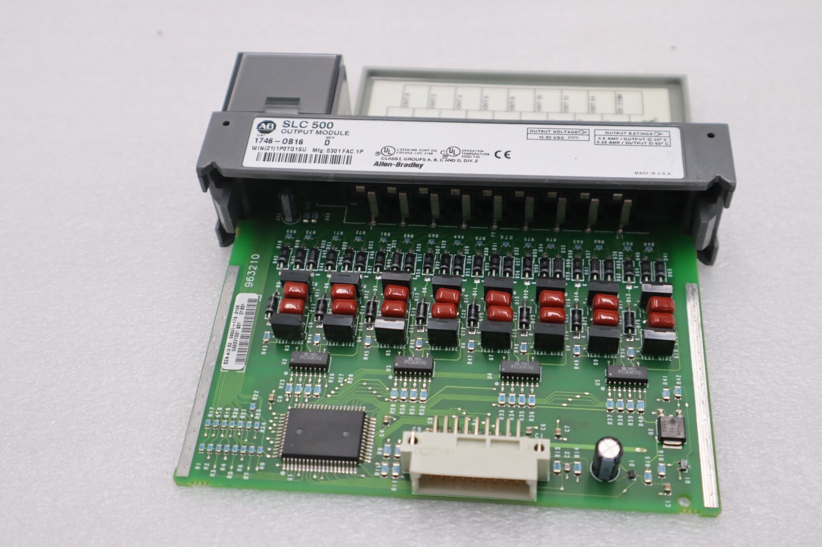 Used Allen Bradley 1746-OB16 Ser. D SLC 500 16-Point DC Output Module STOCK K-101-D
