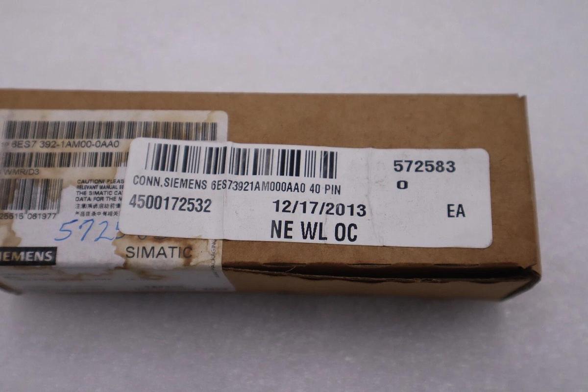 Used NEW SEALED SIEMENS 6ES7 392-1AM00-0AA0 CONNECTOR STOCK G746A