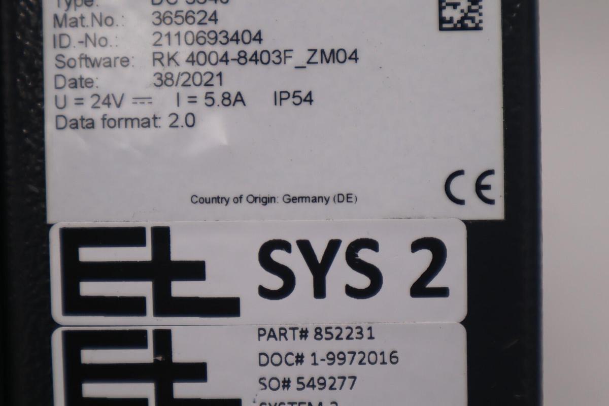 Used MCR ERHARDT & LEIMER WEB CONTROL SYSTEM NEW DC3340 / AG4497 STOCK 5148