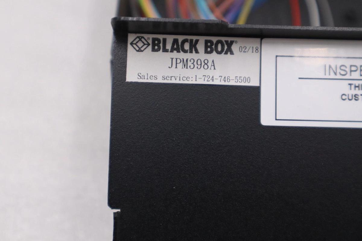 Used Black Box JPM398A JPM39 Series DIN Rail Mini Fiber Enclosure STOCK K-1118-A