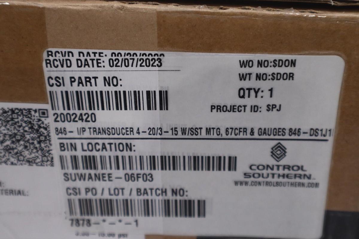 Used ROSEMOUNT FISHER TRANSDUCER 3311DS1J1B1F1  W/ FISHER 67CFR NEW  STOCK G142A