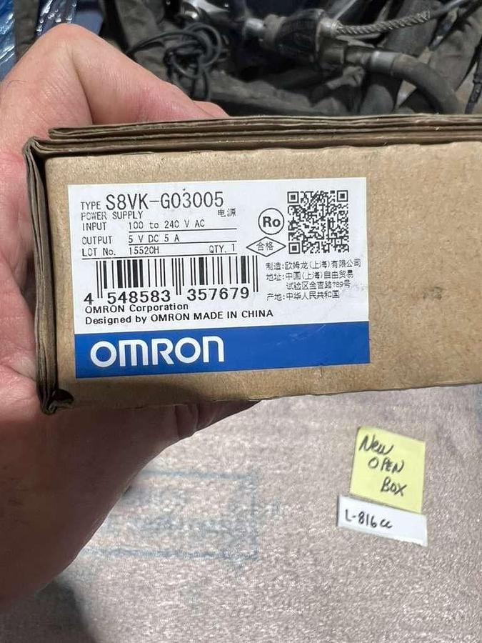 Used OMRON Power Supply S8VK-G03005 S8VKG03005 NEW OPEN BOX STK L816CC