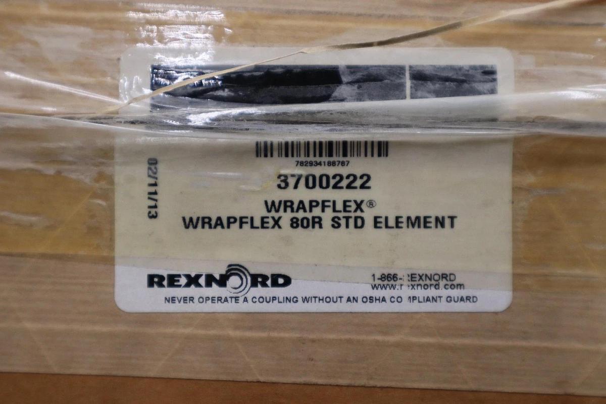 Used REXNORD 3700222 WRAPFLEX 80R STD ELEMENT - STOCK GF11