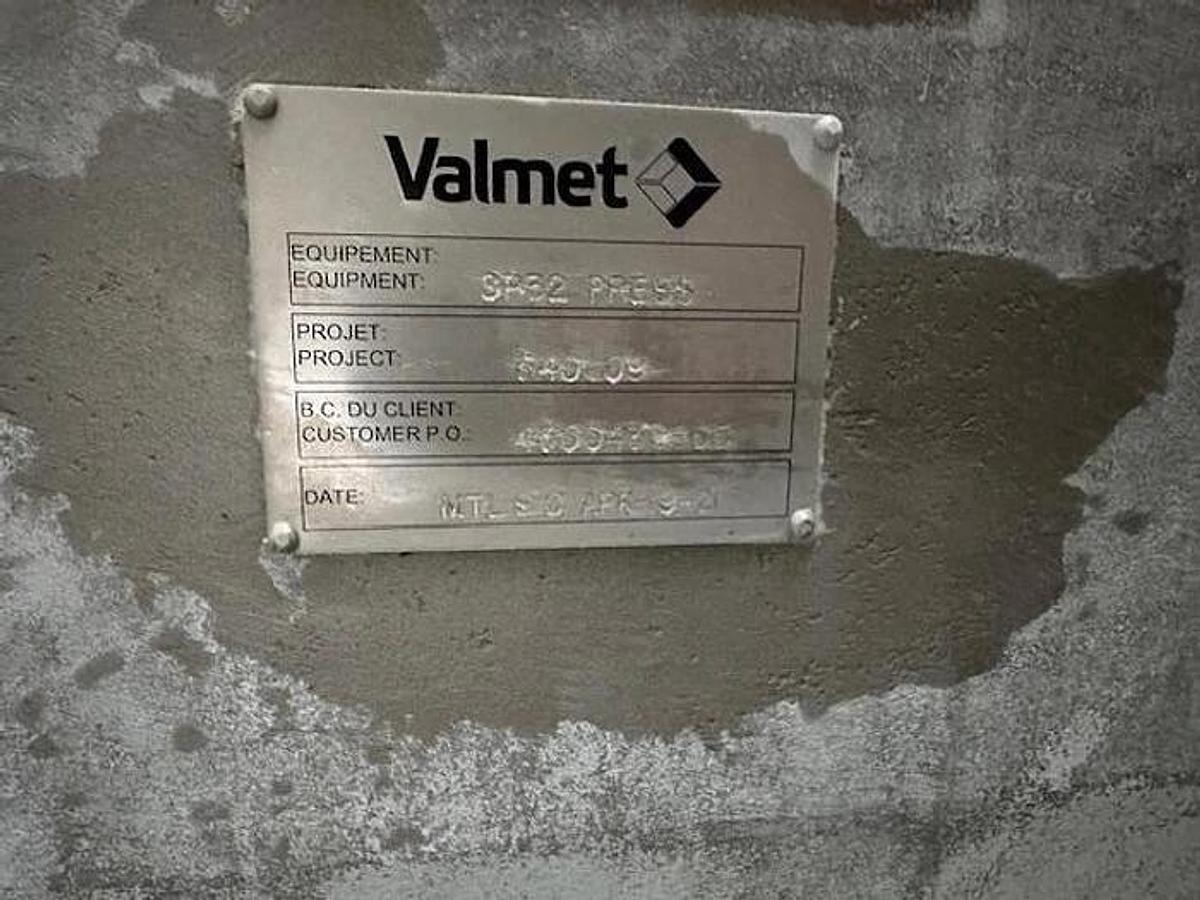 Used VALMET MODEL SP-32 MANUFACTURED 2021 SCREW PRESS