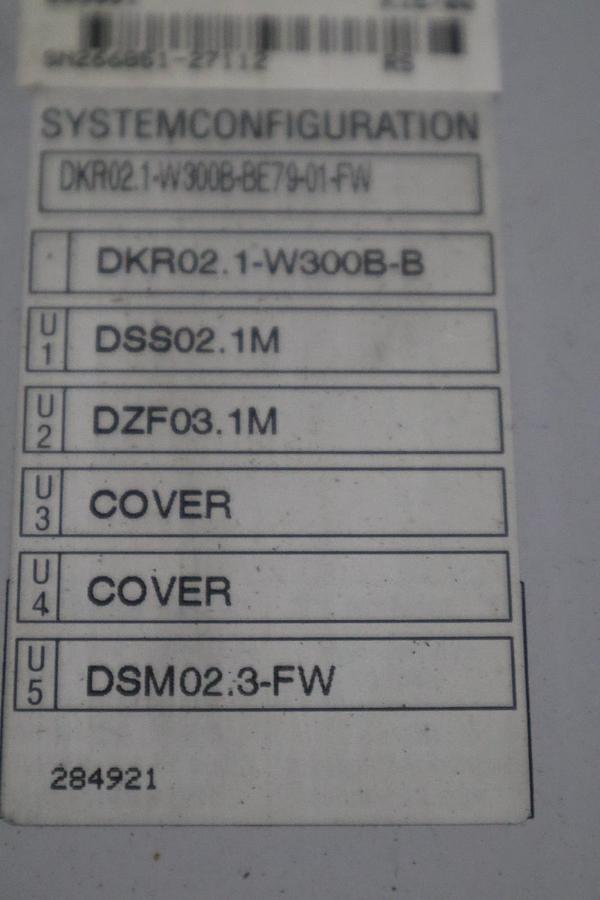 Used REXROTH INDRAMAT DRIVE DKR02.1-W300B-BE79-01-FW STOCK S697