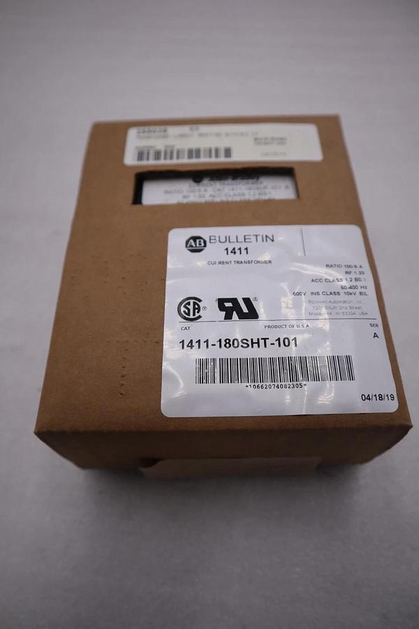 ALLEN BRADLEY 1411-180sht-101 CURRENT TRANSFORMER NEW IN BOX STOCK G36A
