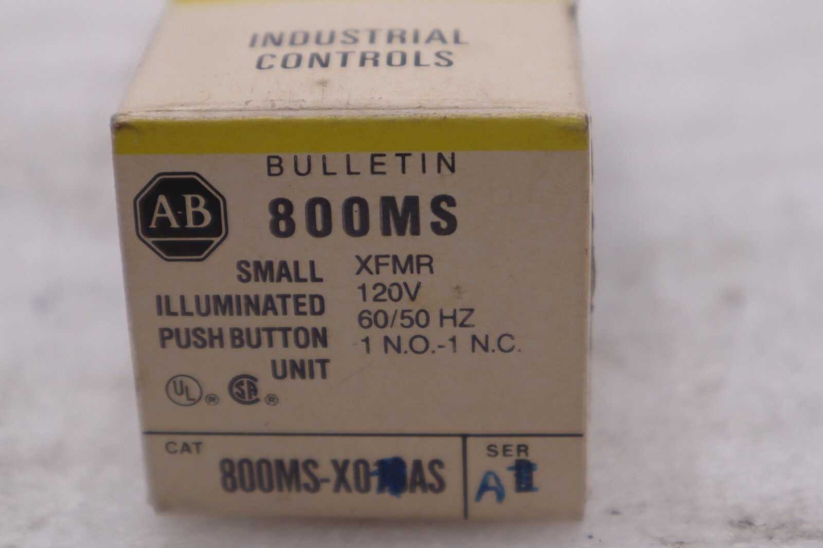 Used ALLEN BRADLEY BULLETIN 800MS-X0 SERIES A STOCK #K-3693