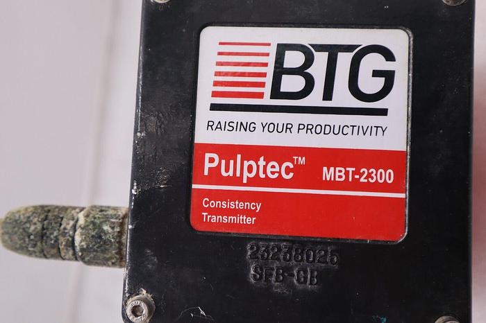 Used BTG MBT-2300-L-FPM CONSISTENCY TRANSMITTER STOCK 1696-A