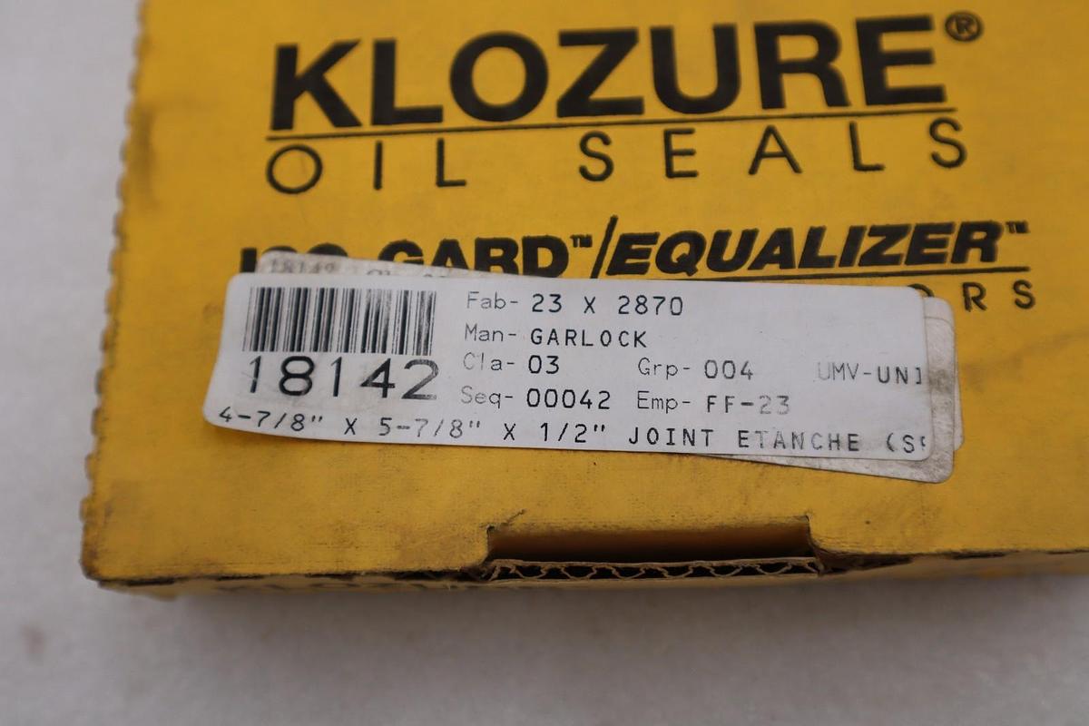 Garlock Klozure 25003-2870 23x2870 Split Oil Seal - NEW IN BOX - STOCK GF1095