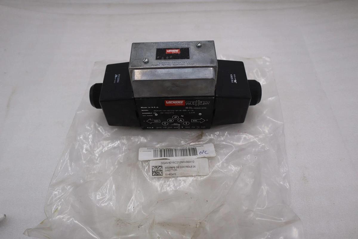 Used VICKERS DG4V4-01-6C212-M-W-BB-4-10 02-402472 VALVE - STOCK GF1077